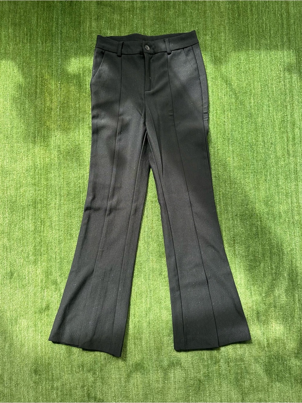 Classic Black High-Waist Dress Pants